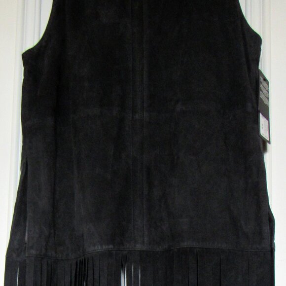 Marciano Black Fringe Vest - Picture 2 of 12